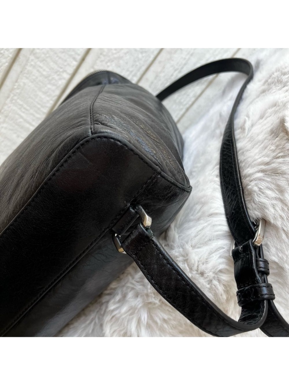 MICHAEL KORS Lisbeth Sable Tribeca Quinn Backpack Shoulder Bag Black Leather - Picture 6 of 10